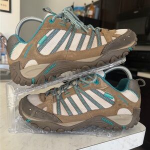 Merrell Tan and Teal Outdoor Footwear